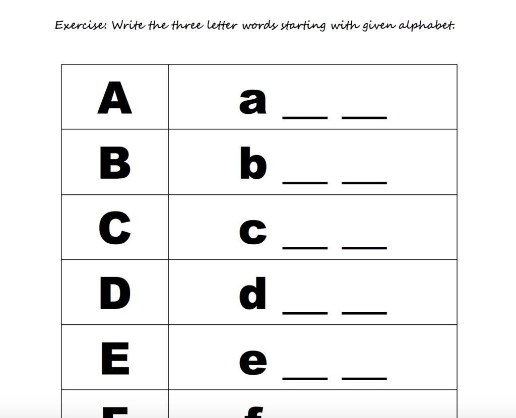 208 Free Alphabet Worksheets In Alphabet Words Worksheets