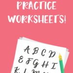 5 Free Handwriting Practice Worksheets   Productive & Pretty In Alphabet Handwriting Worksheets For Adults