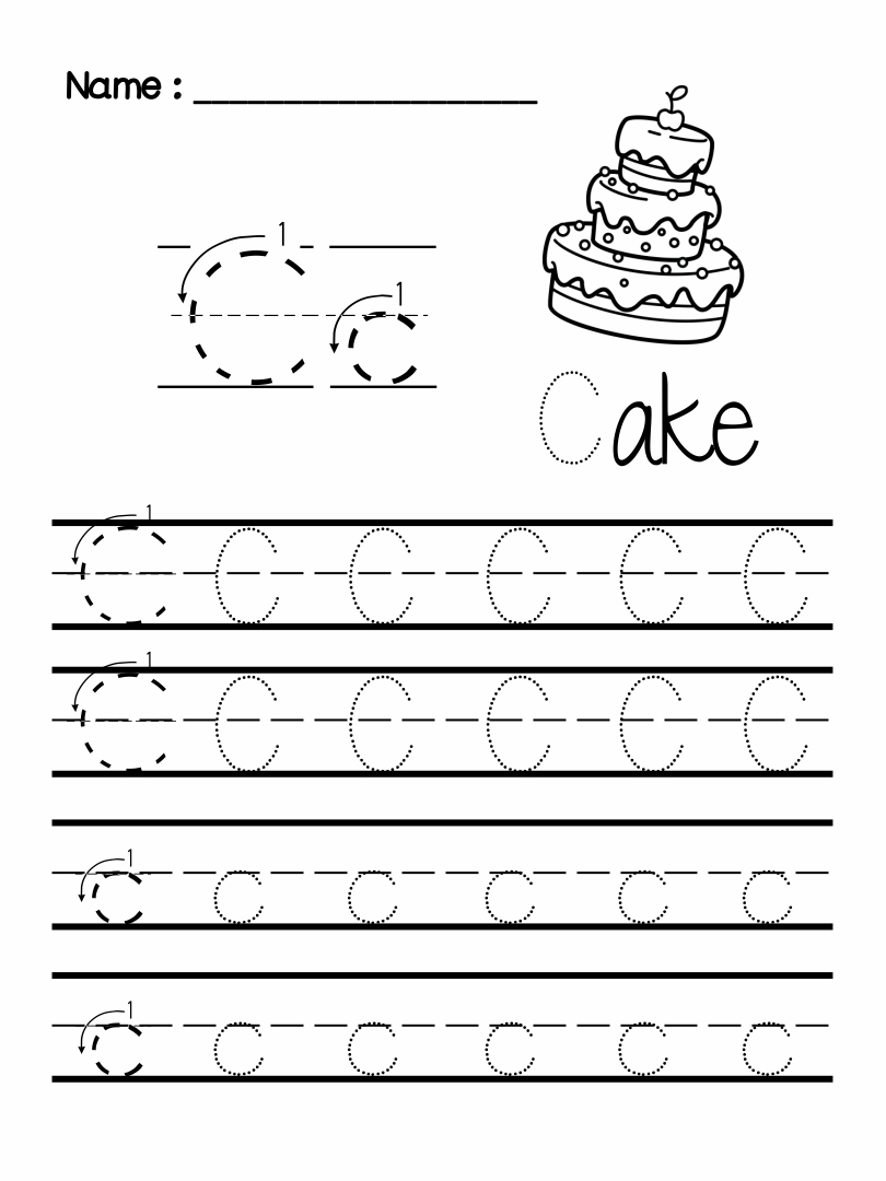 7 Best Images Of Preschool Writing Worksheets Free Printable within Letter C Worksheets For Pre K