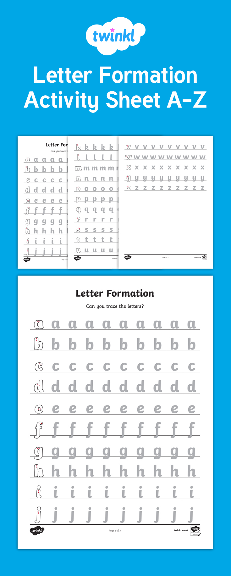A Set Of Letter Formation Worksheets For Each Letter Of The for Letter S Worksheets Twinkl