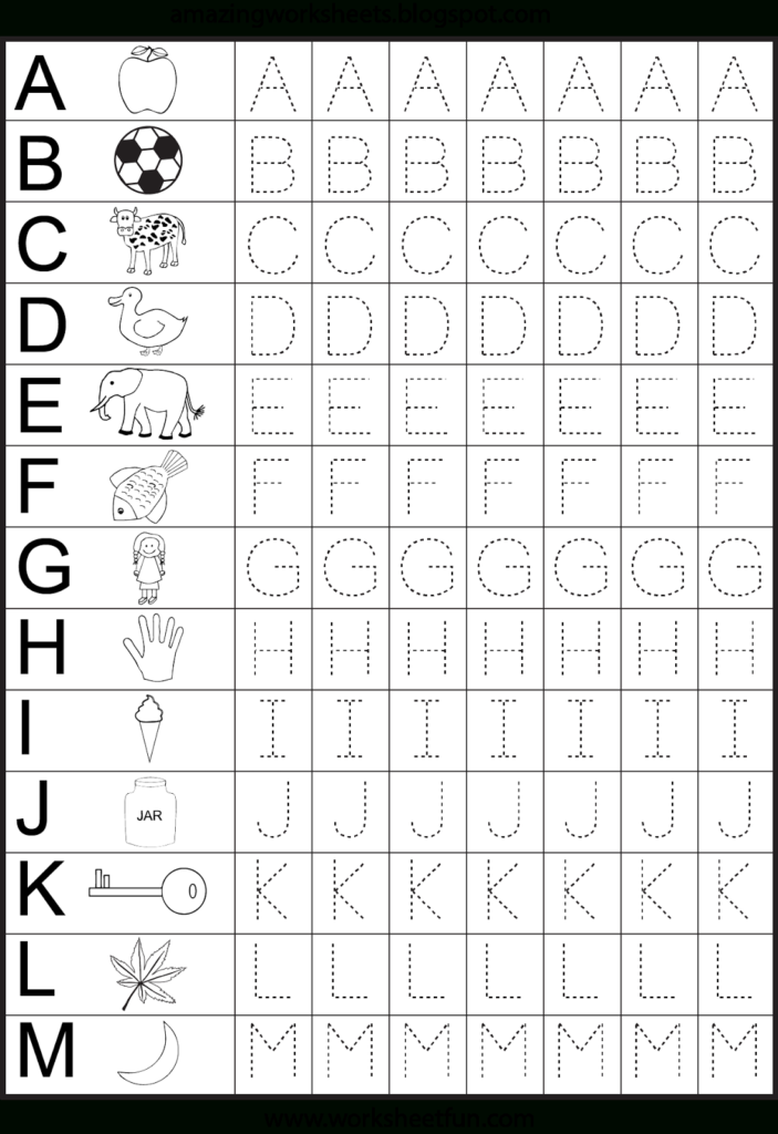 A Worksheet Like This Can Guide Students When Learning How T Intended For Alphabet Tracing Guide