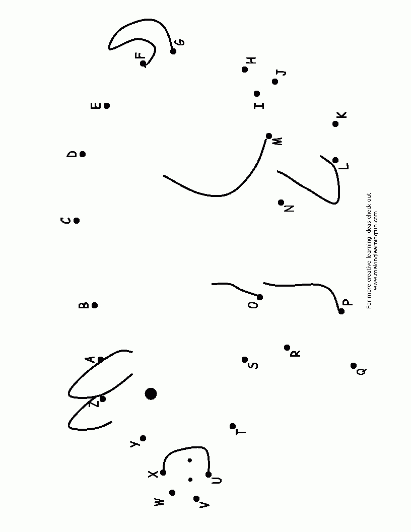 A-Z Dot To Dot Pig | Dot Worksheets, New Year Coloring Pages throughout Alphabet Worksheets Dot To Dot