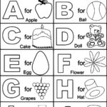 Abc Color Sheets For Kindergarten | Kindergarten Coloring For Alphabet Worksheets Coloring Pages