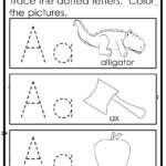 Abc Practice Trace And Color Printables | Letter Recognition In Name Tracing Colored