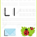 Alphabet A Z Tracing Worksheet, Exercises For Kids   Illustration.. Intended For Name Tracing Outline