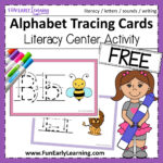 Alphabet Animal Tracing Cards For Letters And Writing Throughout Alphabet Tracing Cards