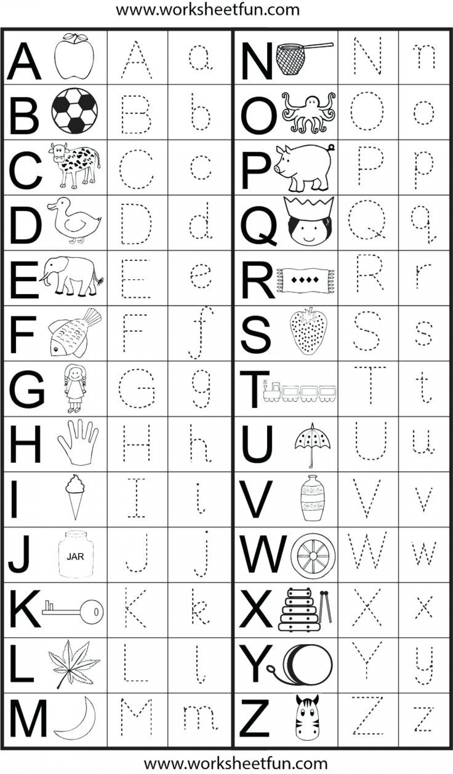 Alphabet Exercises For Kindergarten Pdf - Clover Hatunisi in Alphabet Worksheets For Kindergarten Pdf