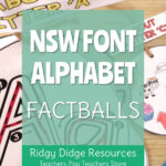 Alphabet Factball Craftivity Nsw Foundation Font | Abc With Alphabet Tracing Nsw Foundation Font