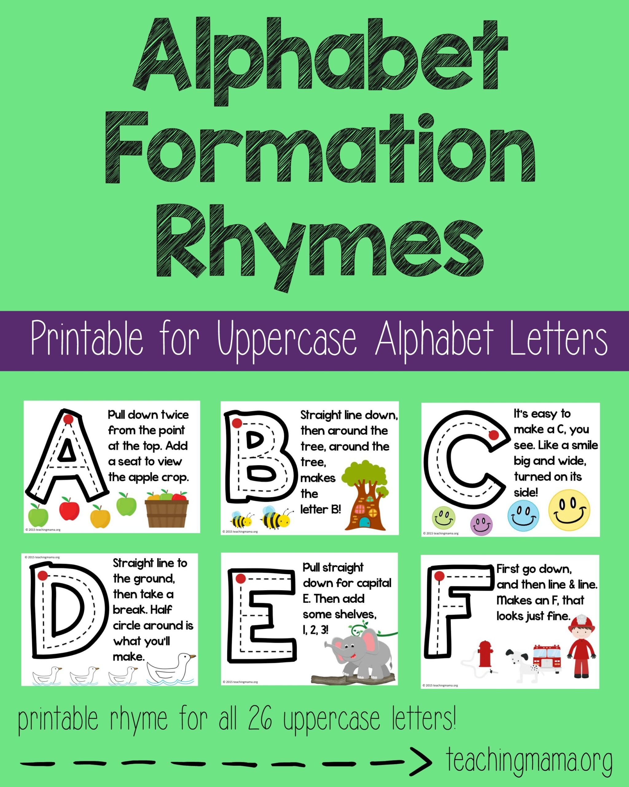 Alphabet Formation Rhymes | Alphabet Preschool, Preschool inside Alphabet Tracing Rhymes