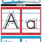 Alphabet Handwriting Cards With Directional Arrows   Red Within Letter Tracing Directional Arrows