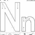 Alphabet Letter N Worksheet | Standard Block Font With Regard To Letter Nn Worksheets For Preschool