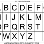 Alphabet Letter Printables | Alphabet Chart Printable Within Alphabet Tracing Chart Printable