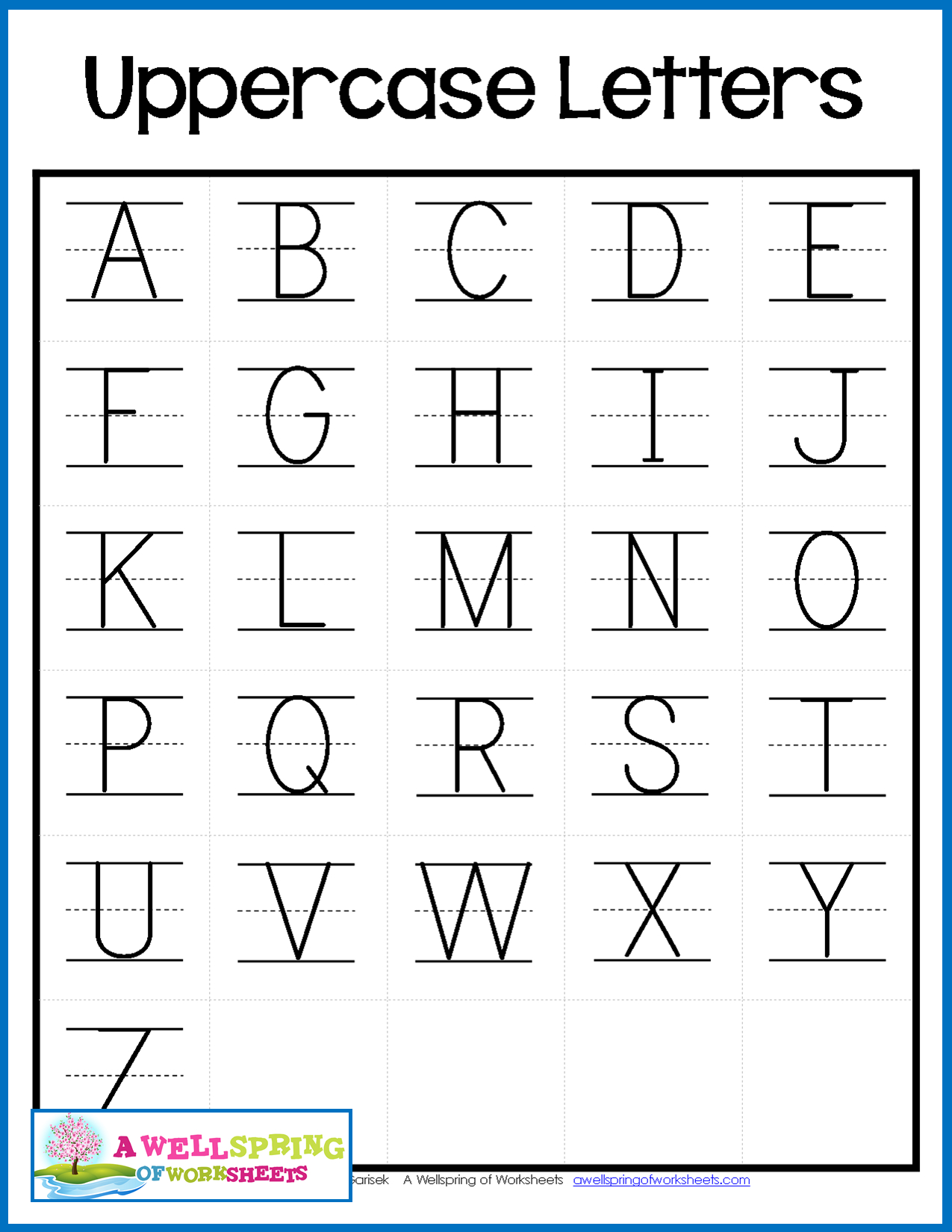 Alphabet Tracing Chart | AlphabetWorksheetsFree.com