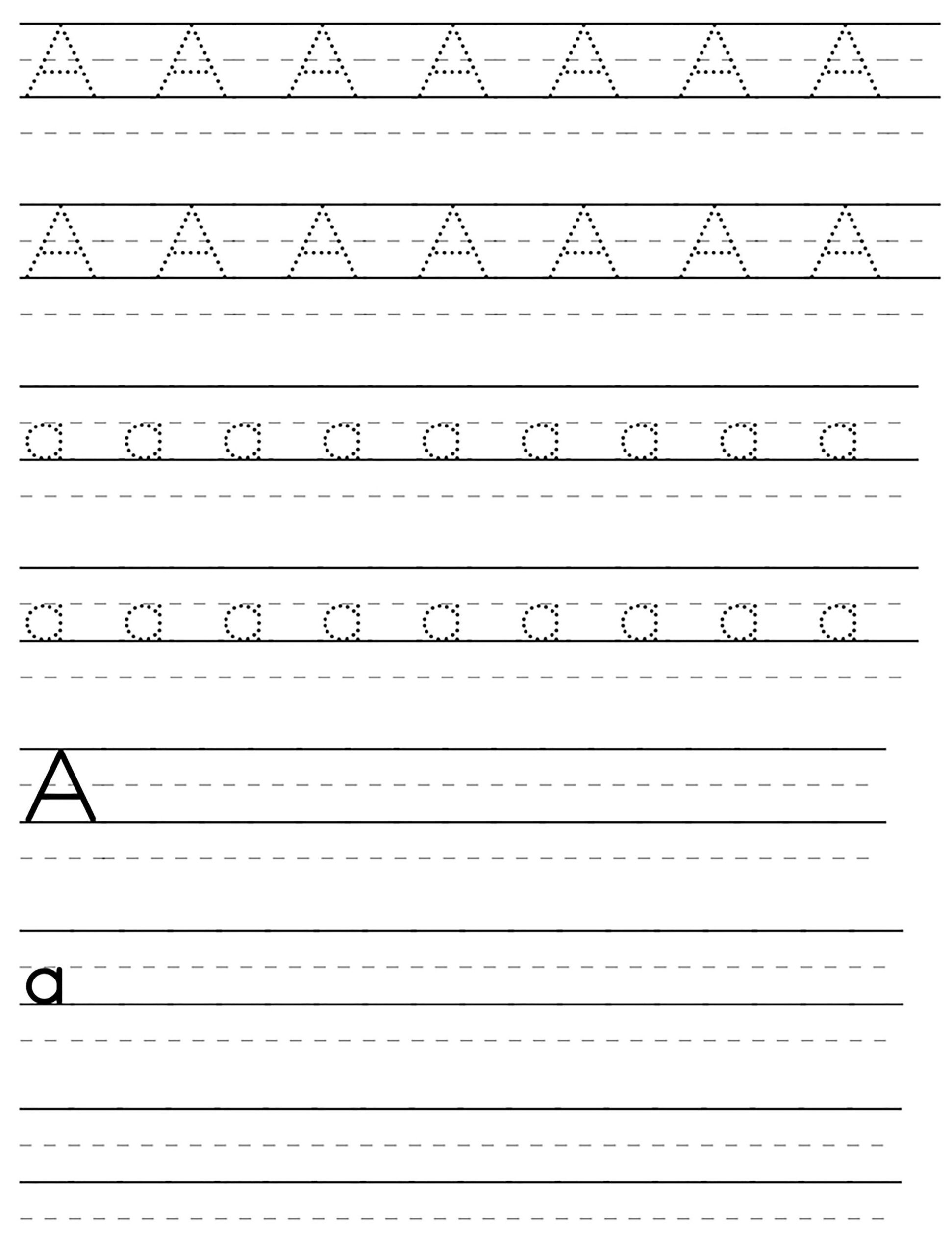 Alphabet Letters Tracing Pages | Printable Tracing Practice for Tracing Name On Dotted Lines