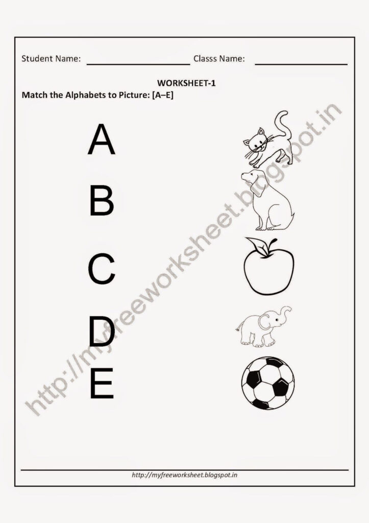 Alphabet Matching Worksheets For Kindergarten Pdf Worksheet With Alphabet Matching Worksheets For Kindergarten Pdf