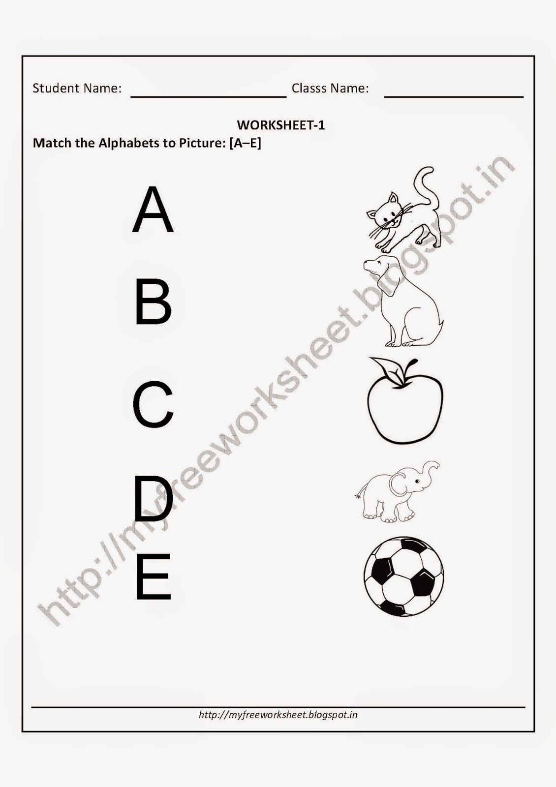 Alphabet Matching Worksheets For Kindergarten Pdf Worksheet with Alphabet Matching Worksheets For Kindergarten Pdf