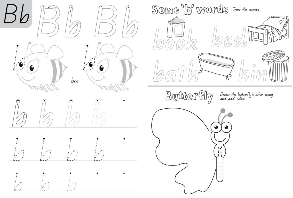 Alphabet Sounds & Writing Scrapbook In Queensland Alphabet Tracing