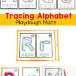 Alphabet Tracing Playdough Mats   Fun With Mama With Regard To Alphabet Tracing Mat