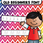 Alphabet Tracing Strips Qld Beginners Font | Alphabet Regarding Alphabet Tracing Qld