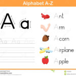 Alphabet Tracing Worksheet Stock Vector. Illustration Of With Regard To Alphabet Tracing Handwriting Worksheets