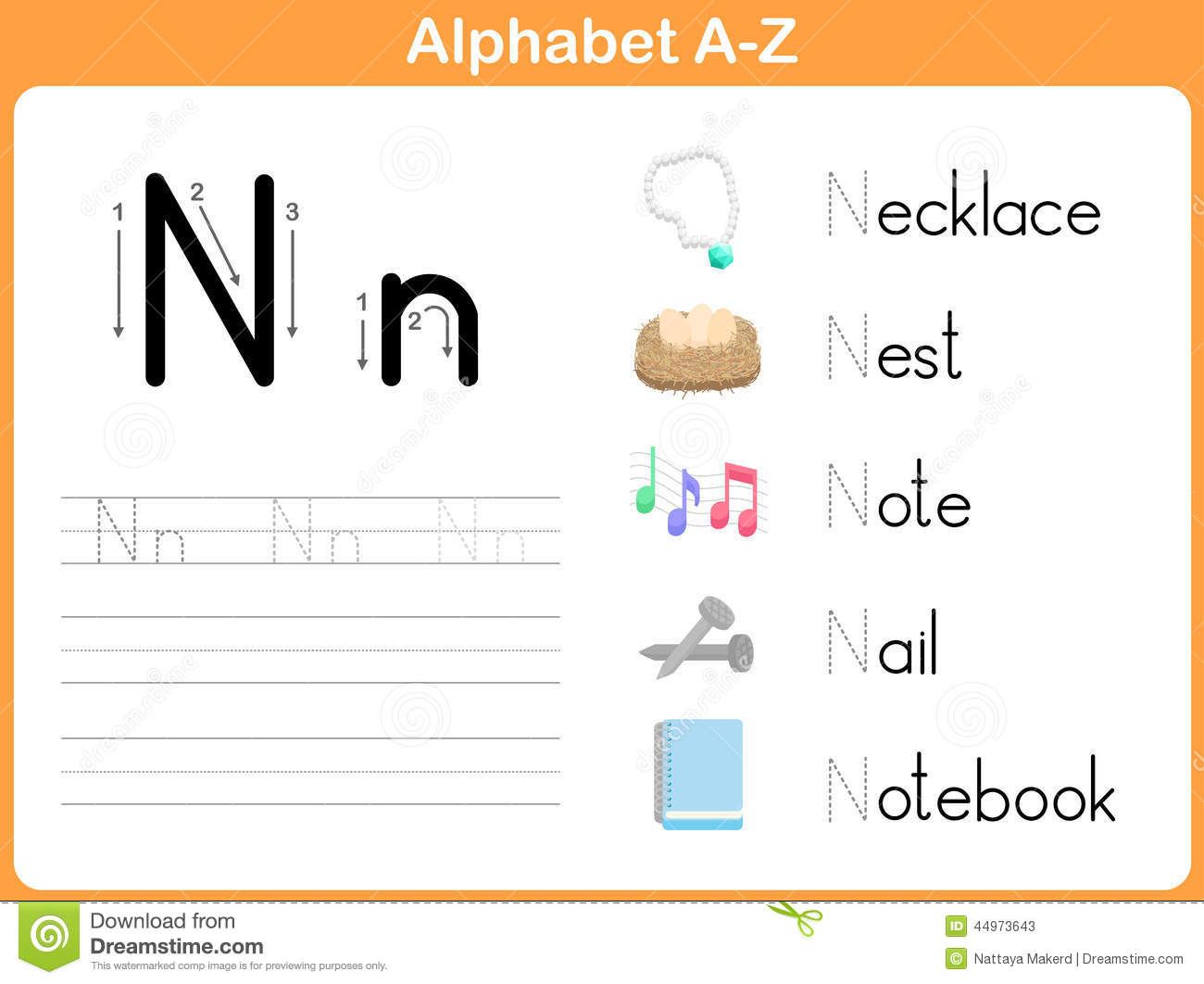 Alphabet Tracing Worksheet: Writing A-Z Stock Vector within Alphabet Worksheets A-Z