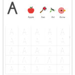 Alphabet Tracing Worksheets, Printable English Capital Throughout Alphabet Worksheets To Download