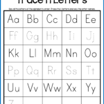 Alphabet Tracing Worksheets   Uppercase & Lowercase Letters Intended For Alphabet Tracing Uppercase And Lowercase