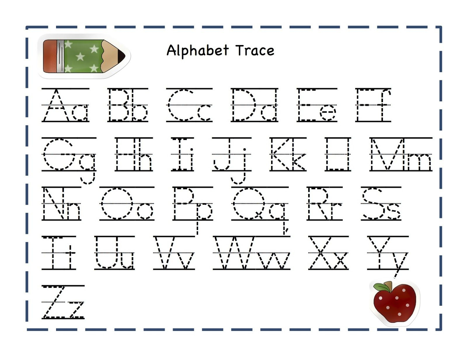 Alphabet Worksheets For Preschoolers | Preschool Printables for Alphabet Tracing Activities For Preschoolers