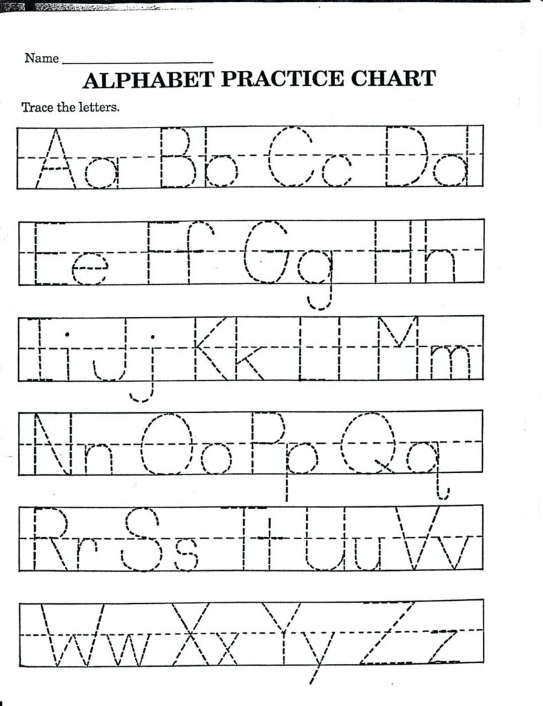 Alphabet Worksheets Pdf Free - Clover Hatunisi within Alphabet Worksheets Kindergarten