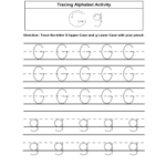 Alphabet Worksheets | Tracing Alphabet Worksheets In Letter Tracing 1St Grade