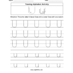 Alphabet Worksheets | Tracing Alphabet Worksheets In U Letter Tracing