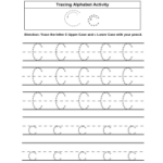 Alphabet Worksheets | Tracing Alphabet Worksheets Pertaining To Letter C Tracing Page