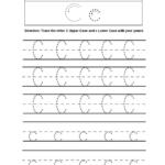 Alphabet Worksheets | Tracing Alphabet Worksheets Throughout C Letter Tracing Worksheet