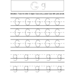 Alphabet Worksheets | Tracing Alphabet Worksheets Throughout Letter G Tracing Sheet