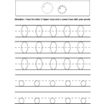 Alphabet Worksheets | Tracing Alphabet Worksheets With Letter O Tracing Sheet