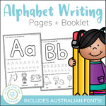 Alphabet Writing Worksheets In Alphabet Tracing Nsw Foundation Font