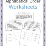 Alphabetical Order Worksheets, Examples & Definition Regarding Alphabet Order Worksheets