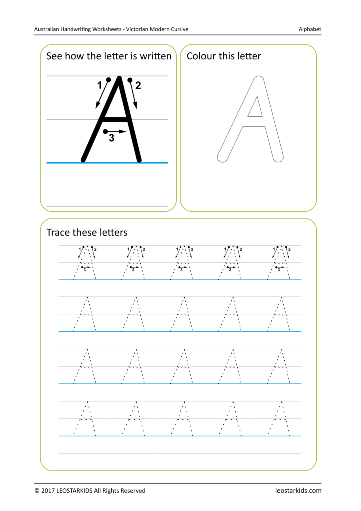 Australian Handwriting Worksheets   Victorian Modern Cursive Pertaining To Name Tracing Template Qld Font