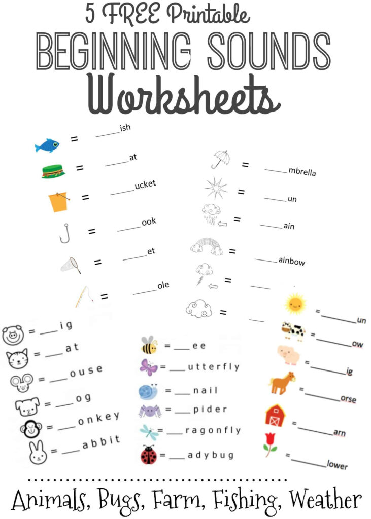 Beginning Sounds Letter Worksheets For Early Learners Throughout Letter A Worksheets Free Printables