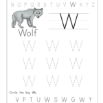 Big W Tracing Worksheet Doc .. | Tracing Worksheets Preschool Intended For Alphabet Tracing Worksheets Doc