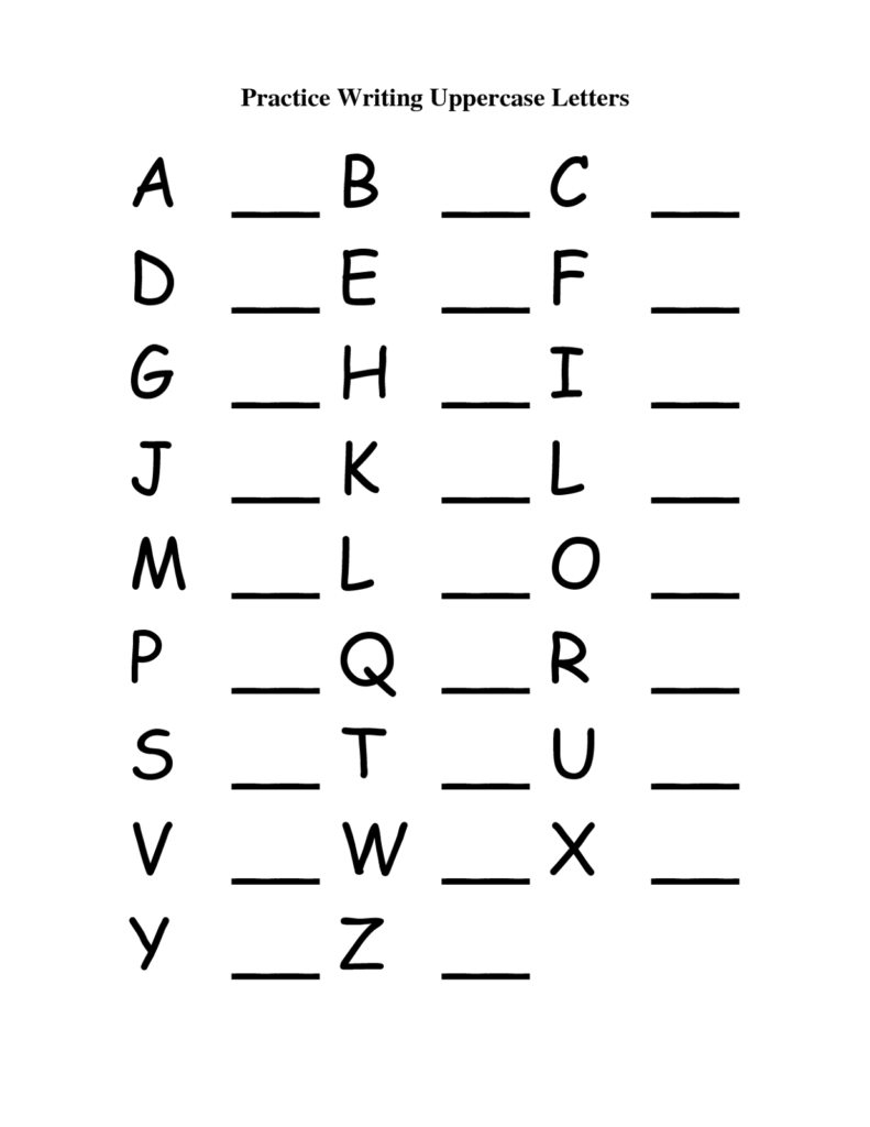 Capital Letter Worksheets Printable | Capital Letters Regarding Alphabet Worksheets For Adults