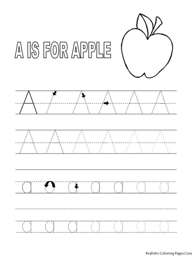 Coloring Pages Preschool Abc Printables | Preschool Tracing For Alphabet Tracing Coloring Worksheets