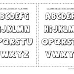 Colour The Letters In Your Name   English Esl Worksheets For With Letter Name Worksheets