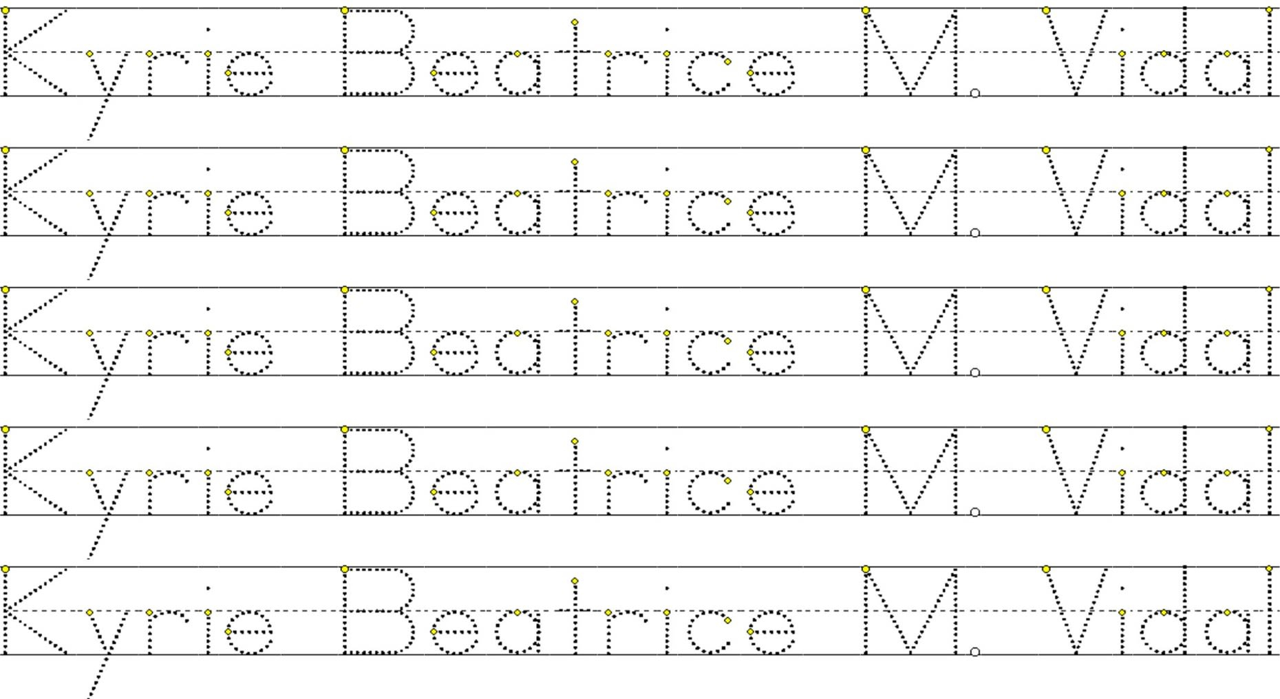 Create A Worksheet With A Personalized Tracing Namemiss_Bebz intended for Create A Tracing Name