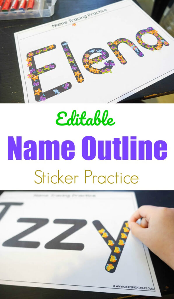 Create Printables   Custom Printables Made Easy With Name Tracing Create