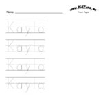 Custom Name Tracer Pages | Preschool Writing, Name Tracing In Name Tracing Template Blank