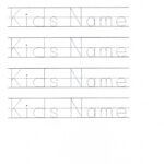 Customizable Printable Letter Pages | Name Tracing Inside Kidzone Name Tracing