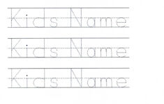 Customizable Printable Letter Pages | Name Tracing within Name Tracing Kidzone
