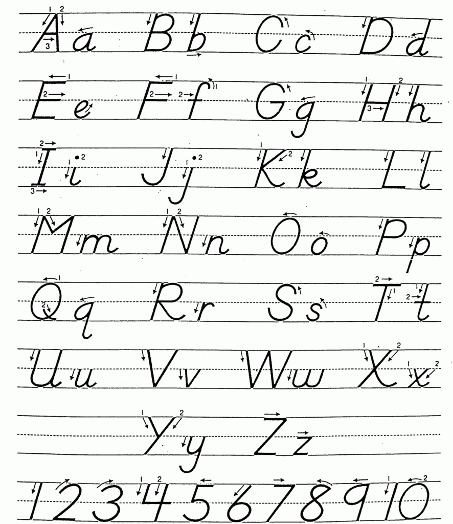 Denelian Letters Inside Alphabet Tracing Victorian Cursive