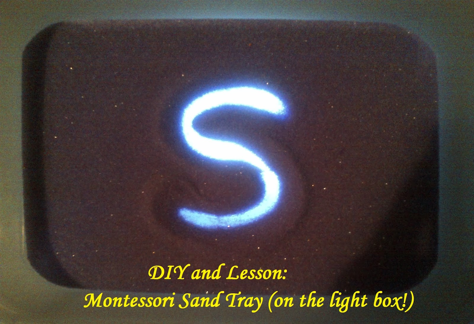 Diy And Lesson: Montessori Sand Tray ⋆ Sugar, Spice And Glitter within Letter Tracing In Sand